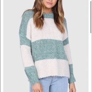 Kennedy-knit jade sweater